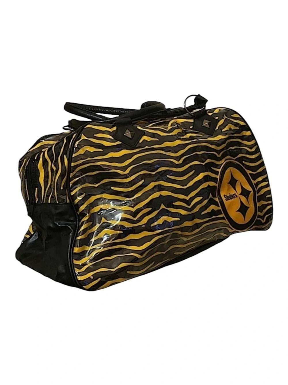 Authentic NFL PITTSBURGH STEELERS Duffel Bag with Shoulder Strap Team Co…